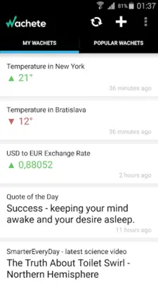 Wachete - Monitor web changes android App screenshot 3